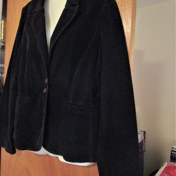 WOMEN'S NAVY BLUECORDUROY BLAZER-LUCKY BRAND-MEDIUM-EXCELLENT CONDITION - Picture 3 of 8